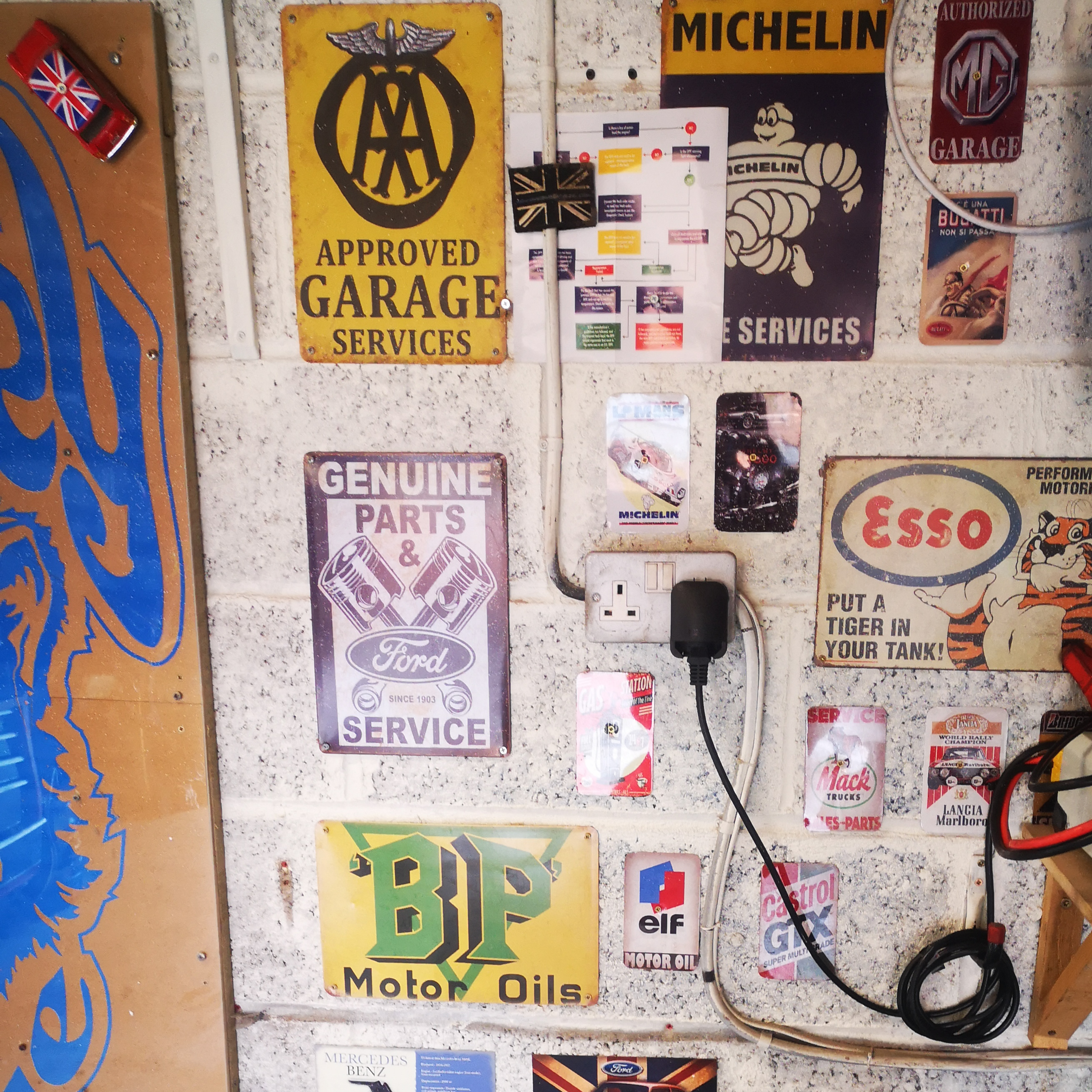 garage wall view